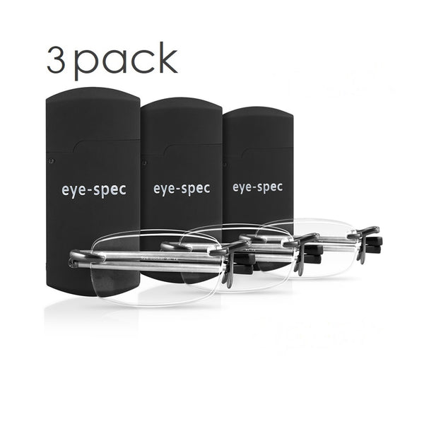 eye-pocket XL trio (3x) | faltbare lesebrillen für die arbeit, zuhause und freizeit