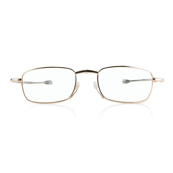 eye-look |  leichte brille im eleganten metall-etui in gold