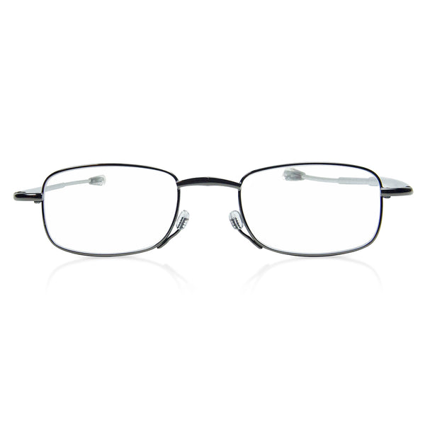 eye-look |  leichte brille im eleganten metall-etui in graphit