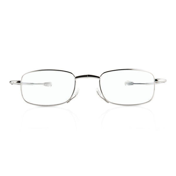 eye-look |  leichte brille im eleganten metall-etui in silber