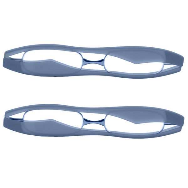 eye-pod trio (2x) | klappbare ultradünne lesebrillen in blau