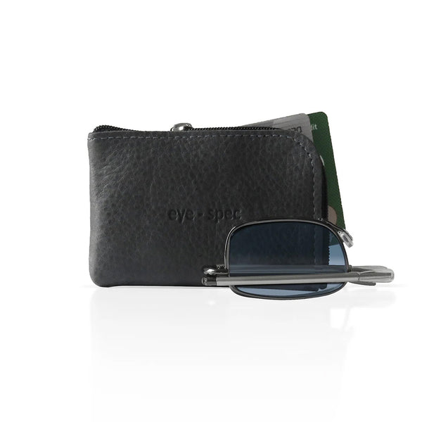 piano sun | polarisierte falt-sonnenbrille mit reiseetui aus leder