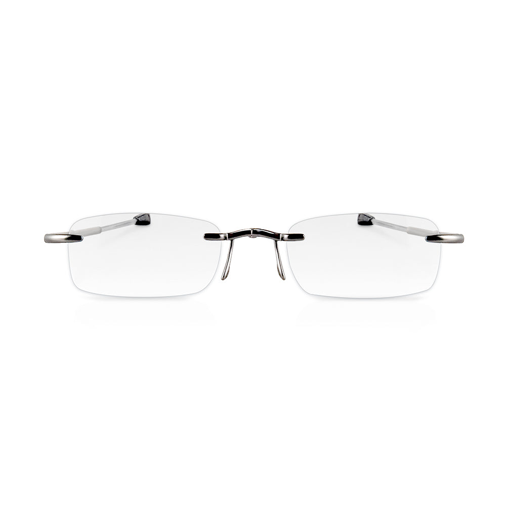 eye-pocket XL | Faltbare Lesebrille im kompakten Etui in blau – eye-spec